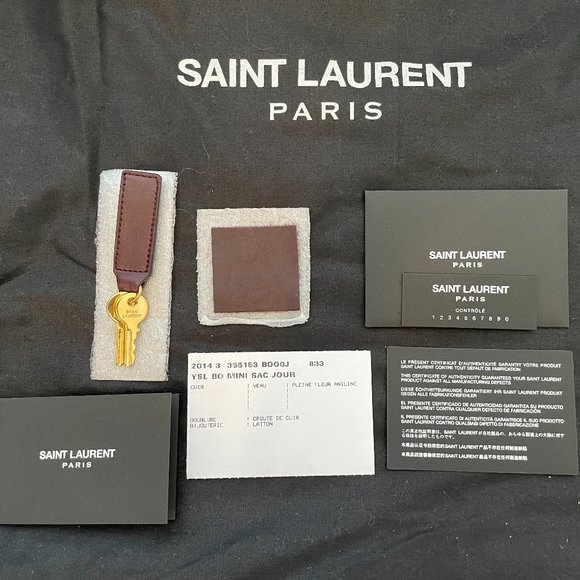 YSL Saint Laurent Sac de Jour Small Bordeaux Bag - Picture 16 of 16